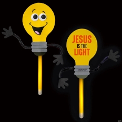 Jesus Is the Light VBS Lightbulb Glow Stick Craft Kit-12Pk